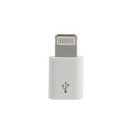 Adapter ładowarki - micro usb na lightning - Biały