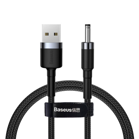 Baseus Kabel Usb Cafule USB 3.0 na DC 3,5mm 2A 1 metr (CADKLF-G1) czarno-szary