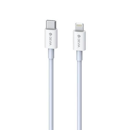 Devia kabel Smart PD USB-C - Lightning 3A  biały