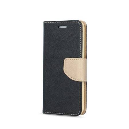 Etui Smart Fancy do Samsung Galaxy S22 czarno-złoty