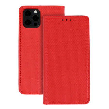 Etui Smart Magnet do Oppo A57 4G 2022 / A57 5G 2022 / A57s 4G / A77 4G 2022 / A77 5G 2022 czerwone