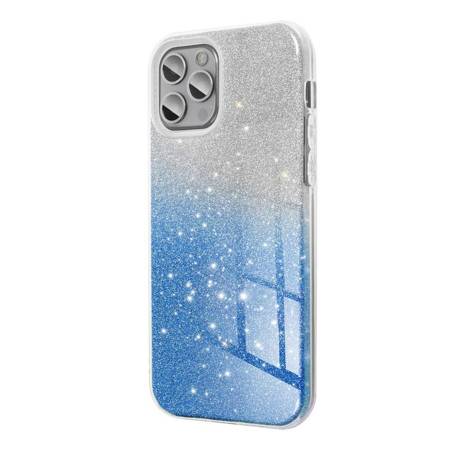 Futerał Forcell SHINING do SAMSUNG Galaxy A03S transparent/niebieski