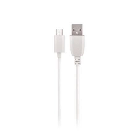 Maxlife kabel USB - microUSB 1,0 m 3A biały Fast Charge