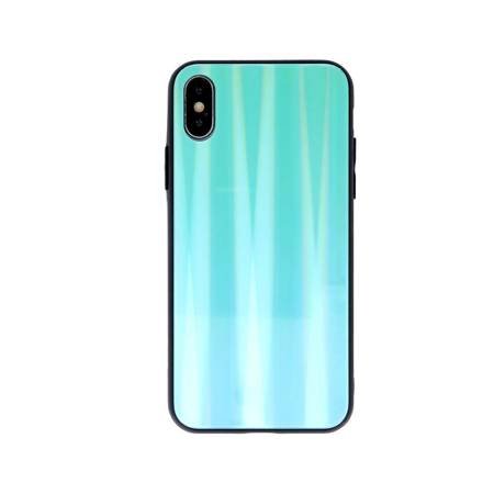 Nakładka Aurora Glass do iPhone X / iPhone XS neo miętowa