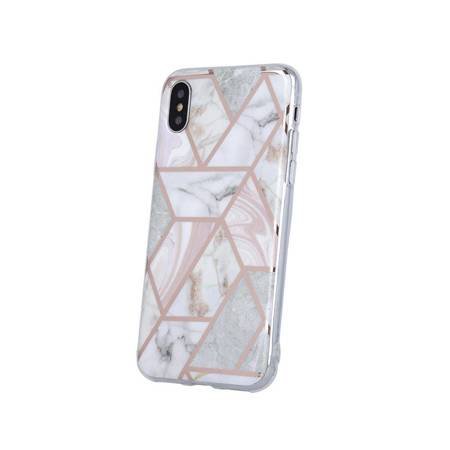 Nakładka Geometric Marmur do iPhone 13 Pro 6,1" różowa