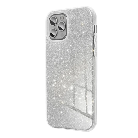 Nakładka Glitter 3w1 do Samsung Galaxy A15 4G / A15 5G srebrna