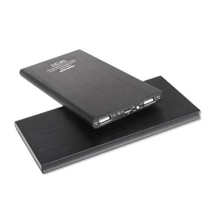 Power Bank Slim 2x USB 20000 mAh czarny