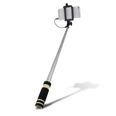 Selfie stick Setty audio jack czarny