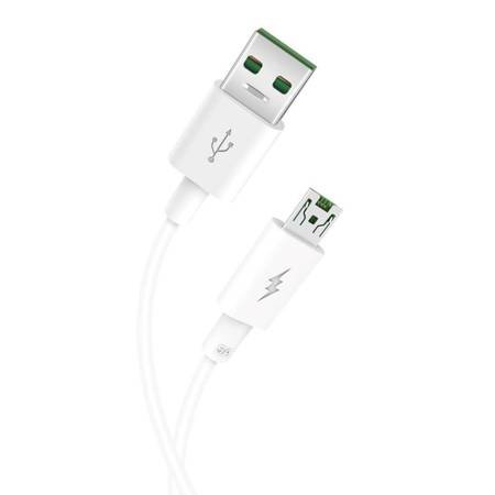 XO kabel NB119 USB - microUSB 1,0 m 5A biały